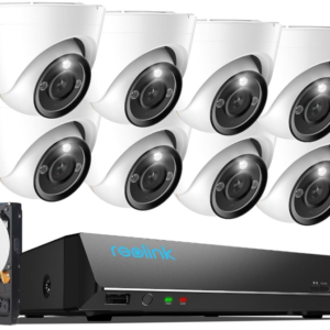 Elevate your security with the REOLINK 12MP PoE Security System, featuring advanced color night vision technology for enhanced visibility in low-light conditions.