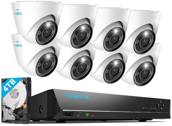 Elevate your security with the REOLINK 12MP PoE Security System, featuring advanced color night vision technology for enhanced visibility in low-light conditions.