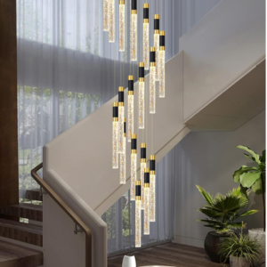 20-Light LED Dimmable Chandelier: Illuminate your space with modern sophistication using the 20-Light LED Dimmable Chandelier.
