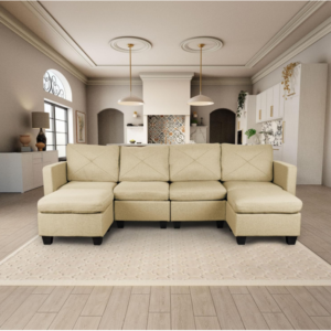 Discover convenience and style with the Casa Andrea Milano Modular Sectional with Storage.