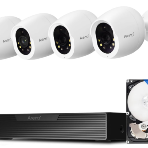 Experience unparalleled security with the ARENTI 4K PoE Security System, boasting advanced AI detection capabilities and four high-resolution cameras.