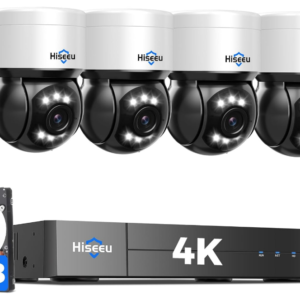 Upgrade your security with the Hiseeu 4K PoE Security System, featuring advanced human and vehicle detection capabilities for precise monitoring.