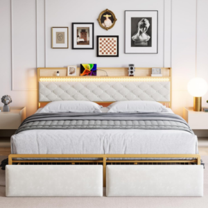 Discover the ultimate blend of convenience and style with our LED Queen Bed Frame. Discover the ultimate blend of convenience and style with our LED Queen Bed Frame: Discover the ultimate blend of convenience and style with our LED Queen Bed Frame.