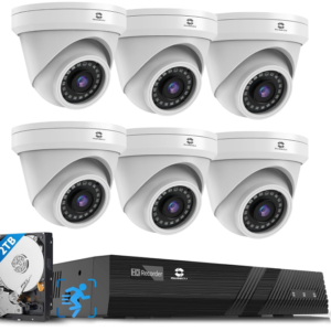 Enhance your security with the GWSECU 8CH PoE Security System, featuring high-resolution 5MP dome cameras and advanced AI detection capabilities.