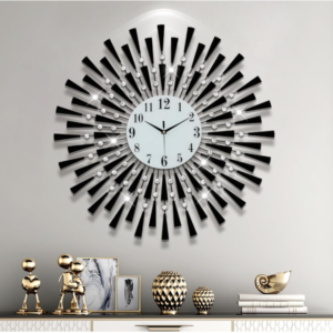 Modern Large Black Wall Clock: Introduce modern elegance with our Large Black Wall Clock.