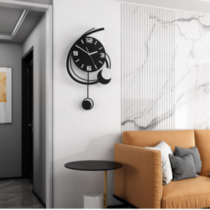 Modern Pendulum Wall Clock: Introduce sophistication with our Modern Pendulum Wall Clock, measuring 27.5 inches.