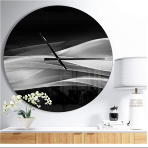 Silver Pattern Modern Wall Clock: Upgrade your decor with our Silver Pattern Modern Wall Clock.