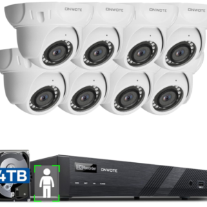 Experience top-tier security with the ONWOTE 16CH 4K NVR PoE Security System. Equipped with advanced AI detection, this system accurately identifies human and vehicle activity,