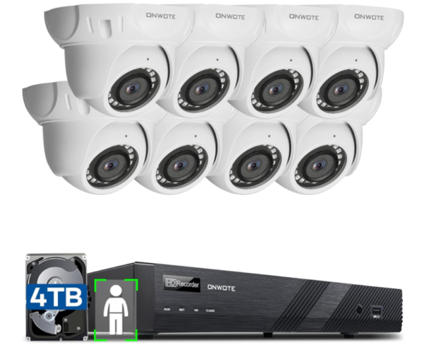 Experience top-tier security with the ONWOTE 16CH 4K NVR PoE Security System. Equipped with advanced AI detection, this system accurately identifies human and vehicle activity,