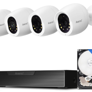 Experience unparalleled security with the Arenti 4K POE Security Camera System. Equipped with advanced AI person and vehicle detection,