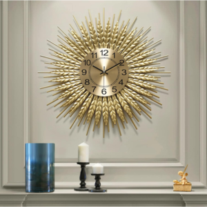 Gold Mid Century Wall Clock: Enhance your home decor with our Gold Mid Century Wall Clock.