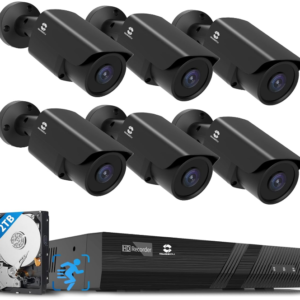 Safeguard your property with the GWSECU 8CH PoE Camera System, equipped with advanced AI human detection technology.