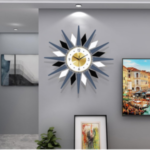 Modern 24-Inch Metal Wall Clock: Enhance your space with our Modern 24-Inch Metal Wall Clock. Crafted with precision, its silent quartz movement ensures a serene ambiance in any room.