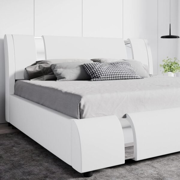 Elevate your bedroom with our Iron Accents King Bed, where modern elegance meets timeless sophistication.