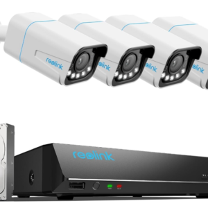 Elevate your security with the REOLINK 8CH 4K Security System, boasting four high-resolution cameras and a spacious 2TB HDD for extensive storage.