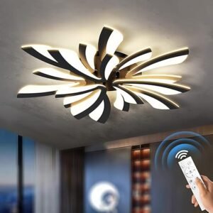 Illuminate your space with elegance and efficiency using our Flower Power: 103W Dimmable LED Ceiling Light.